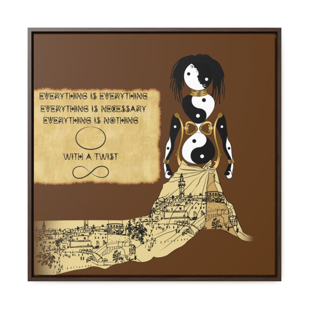 Miseducation of Everything: Gallery Canvas Wraps, Square Frame