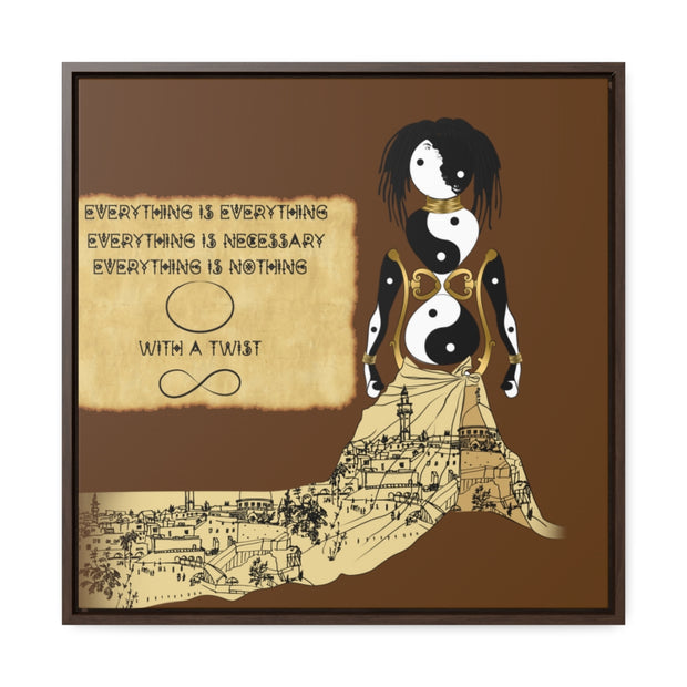 Miseducation of Everything: Gallery Canvas Wraps, Square Frame
