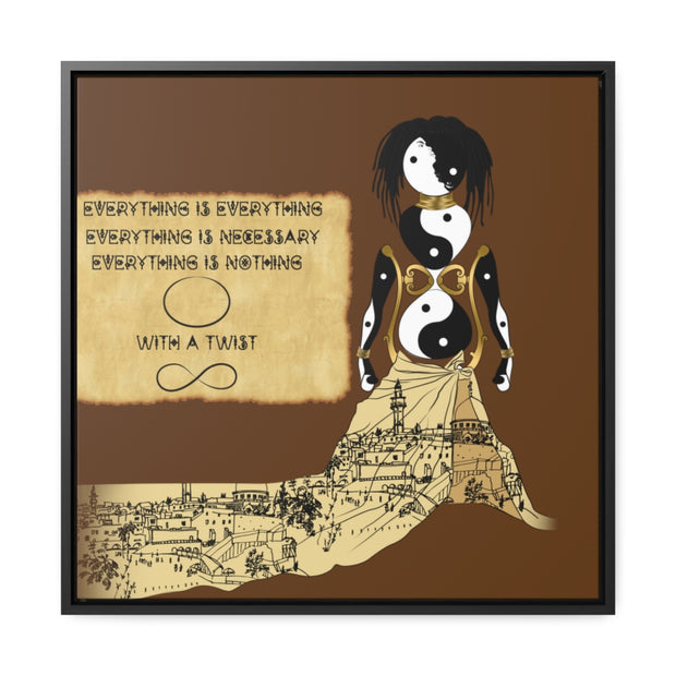 Miseducation of Everything: Gallery Canvas Wraps, Square Frame