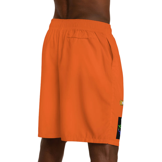 GLOBAL UTOPIA ORANGE: Jogger Shorts (AOP)