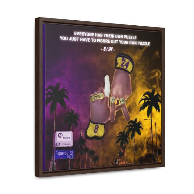 24/8 Mentality. Gallery Canvas Wraps, Square Frame