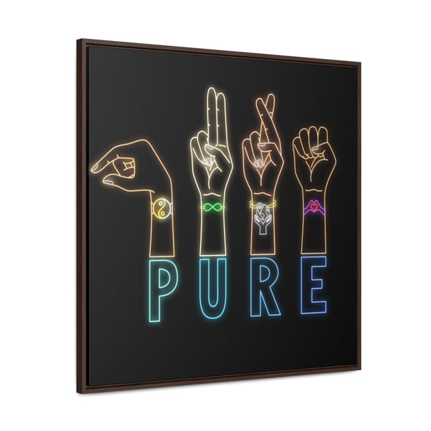 Pure: Gallery Canvas Wraps, Square Frame