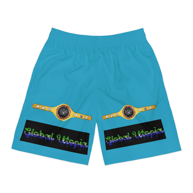 Sky Blue: Jogger Shorts (AOP)