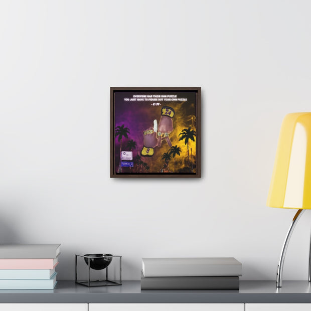 24/8 Mentality. Gallery Canvas Wraps, Square Frame