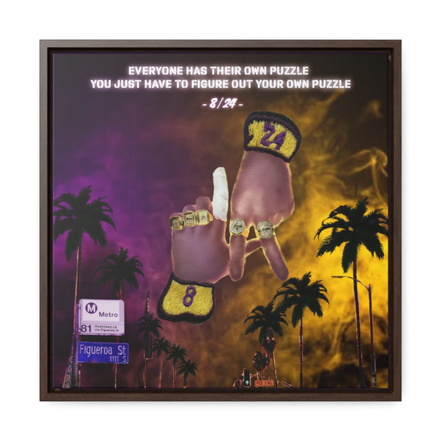 24/8 Mentality. Gallery Canvas Wraps, Square Frame