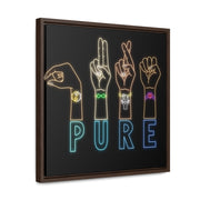 Pure: Gallery Canvas Wraps, Square Frame