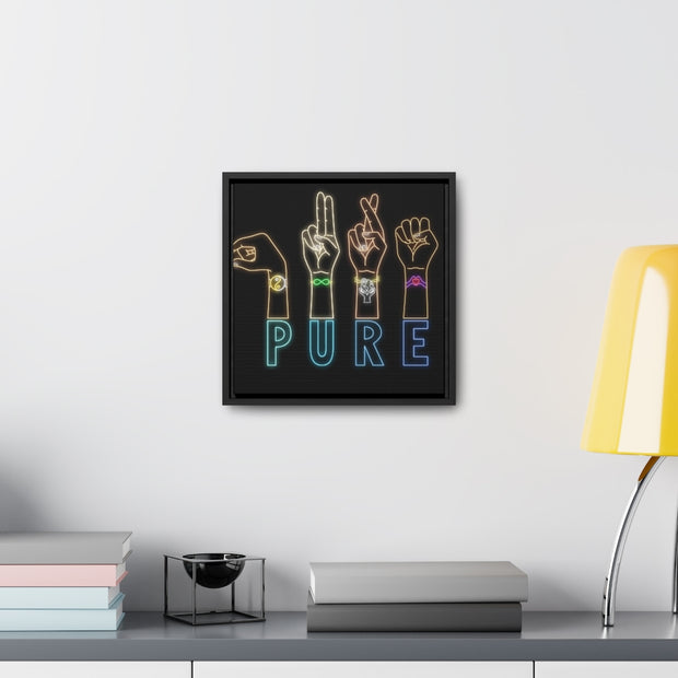 Pure: Gallery Canvas Wraps, Square Frame