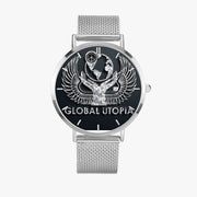 GLOBAL UTOPIA EMERALD: 168. Stainless Steel Perpetual Calendar Quartz Watch (With Indicators)