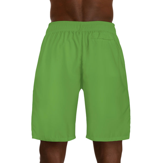 GLOBAL UTOPIA GREEN: Men's Jogger Shorts (AOP)