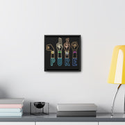 Pure: Gallery Canvas Wraps, Square Frame