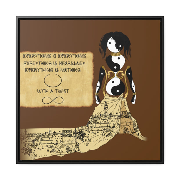 Miseducation of Everything: Gallery Canvas Wraps, Square Frame