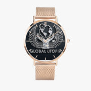 GLOBAL UTOPIA EMERALD: 168. Stainless Steel Perpetual Calendar Quartz Watch (With Indicators)
