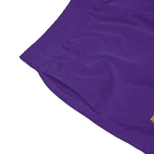 GLOBAL UTOPIA PURPLE: Jogger Shorts (AOP)