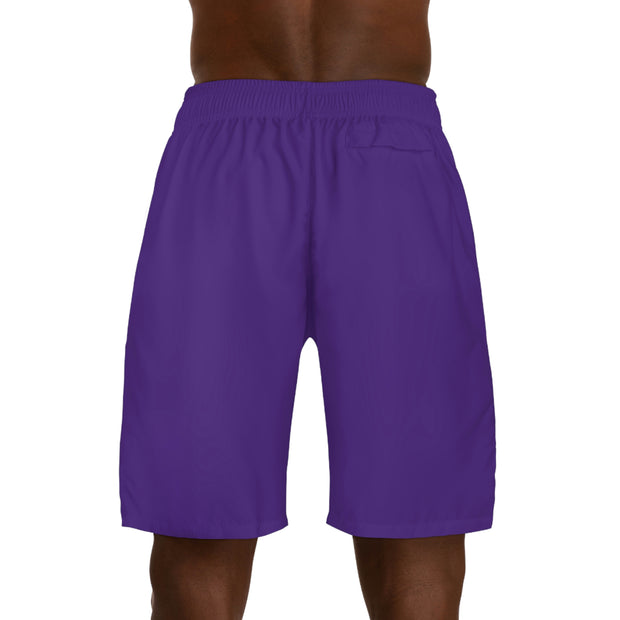 PURPLE GLOBAL UTOPIA LOGO: Jogger Shorts (AOP)
