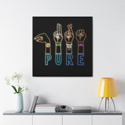 Pure: Gallery Canvas Wraps, Square Frame