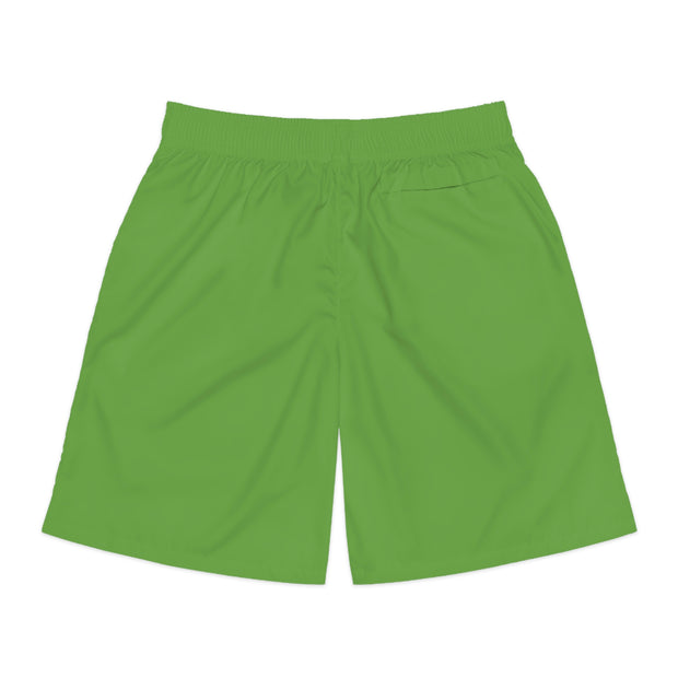 GLOBAL UTOPIA GREEN: Men's Jogger Shorts (AOP)