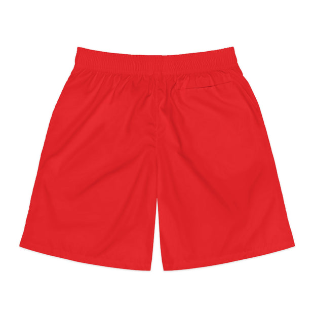 GLOBAL UTOPIA RED:  Jogger Shorts (AOP)