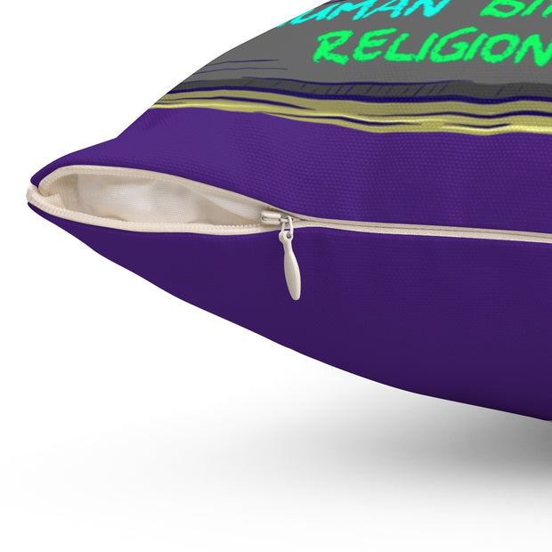 Road Less Hassle:Spun Polyester Square Pillow