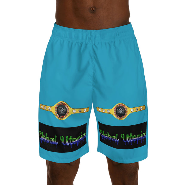 Sky Blue: Jogger Shorts (AOP)