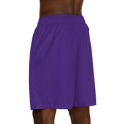 GLOBAL UTOPIA PURPLE: Jogger Shorts (AOP)