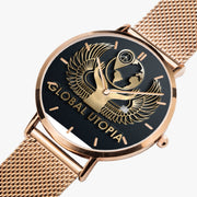 GLOBAL UTOPIA 168. Stainless Steel Perpetual Calendar Quartz Watch (With Indicators)