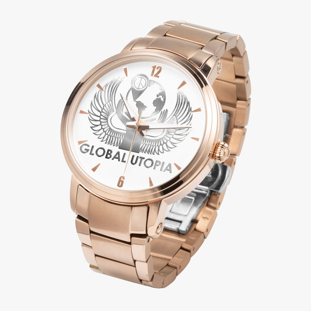 GLOBAL UTOPIA PRESIDENTIAL: 213. New Steel Strap Automatic Watch (With Indicators)