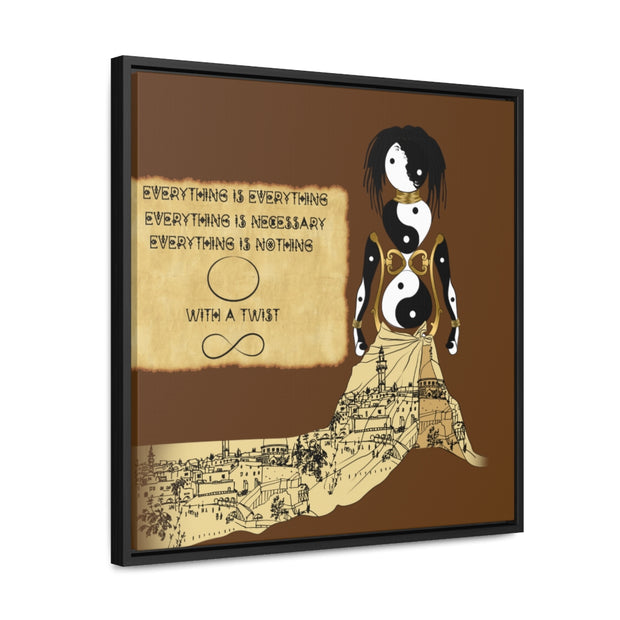 Miseducation of Everything: Gallery Canvas Wraps, Square Frame