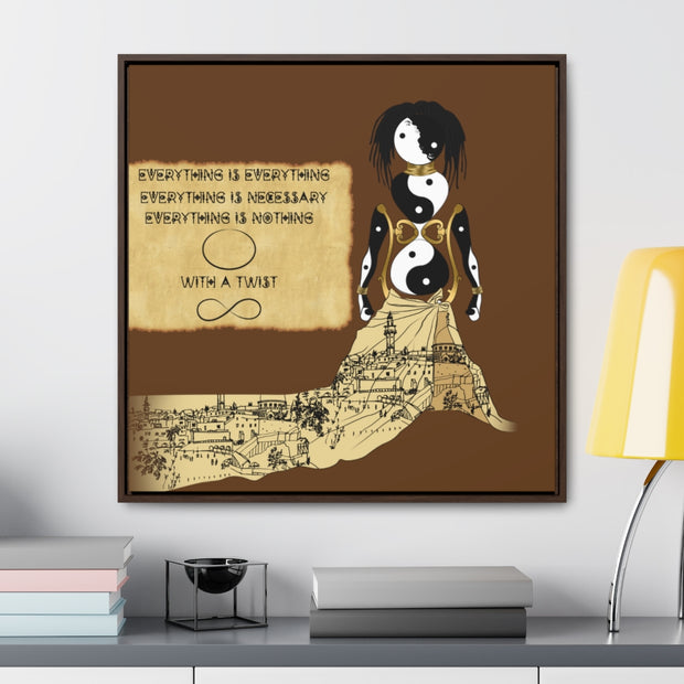 Miseducation of Everything: Gallery Canvas Wraps, Square Frame