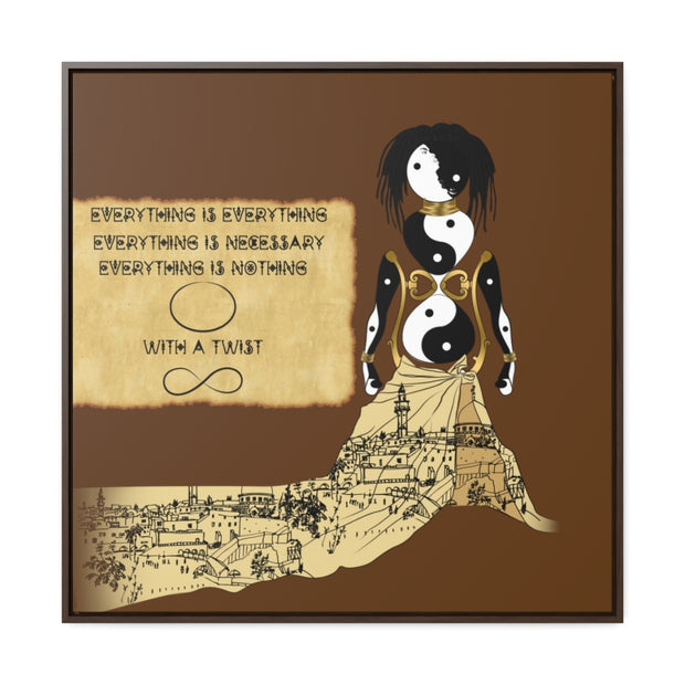 Miseducation of Everything: Gallery Canvas Wraps, Square Frame