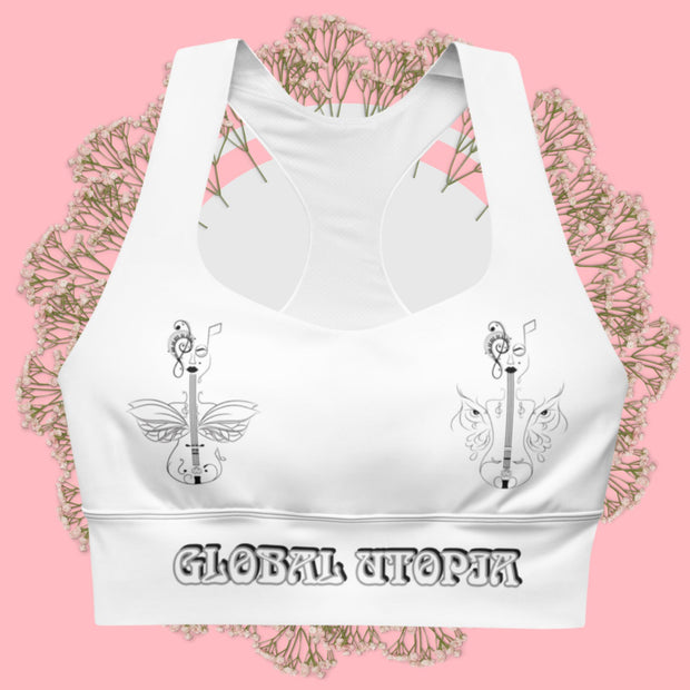 VIOLIN TWINS: Longline sports bra