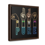 Pure: Gallery Canvas Wraps, Square Frame