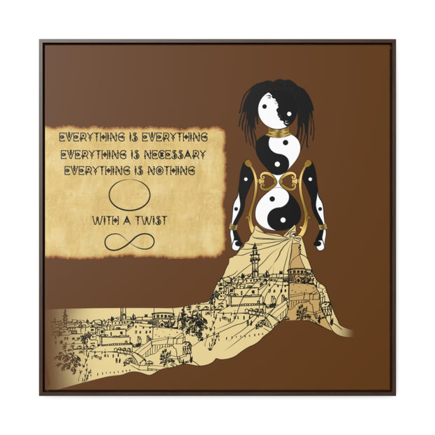 Miseducation of Everything: Gallery Canvas Wraps, Square Frame