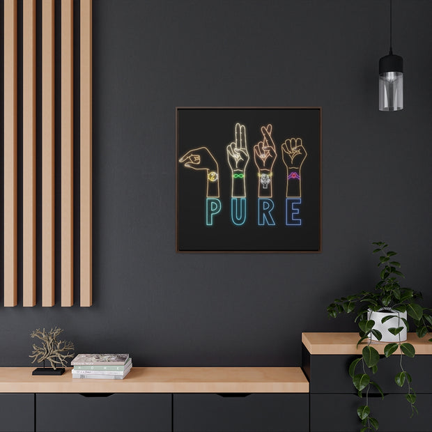 Pure: Gallery Canvas Wraps, Square Frame