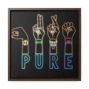 Pure: Gallery Canvas Wraps, Square Frame