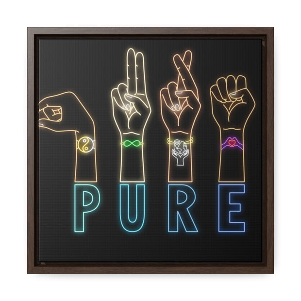 Pure: Gallery Canvas Wraps, Square Frame