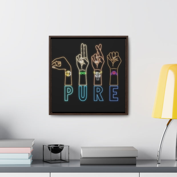 Pure: Gallery Canvas Wraps, Square Frame