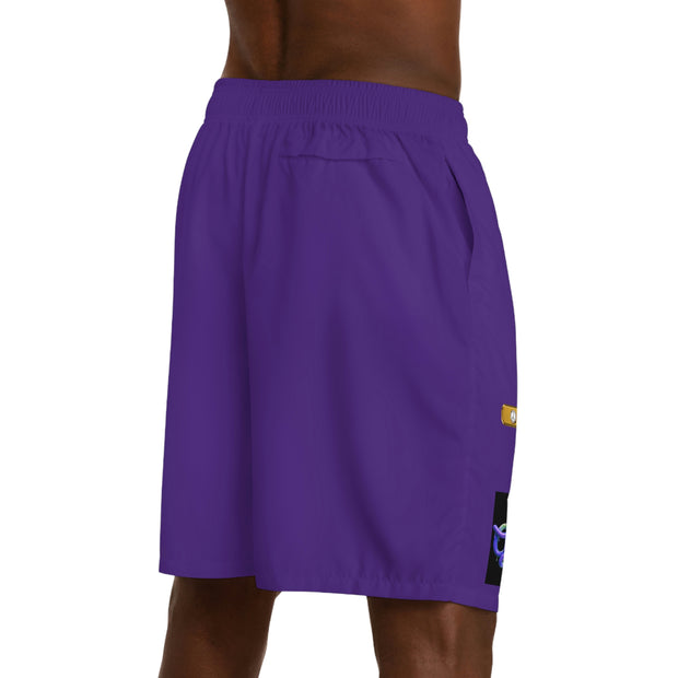 GLOBAL UTOPIA PURPLE: Jogger Shorts (AOP)