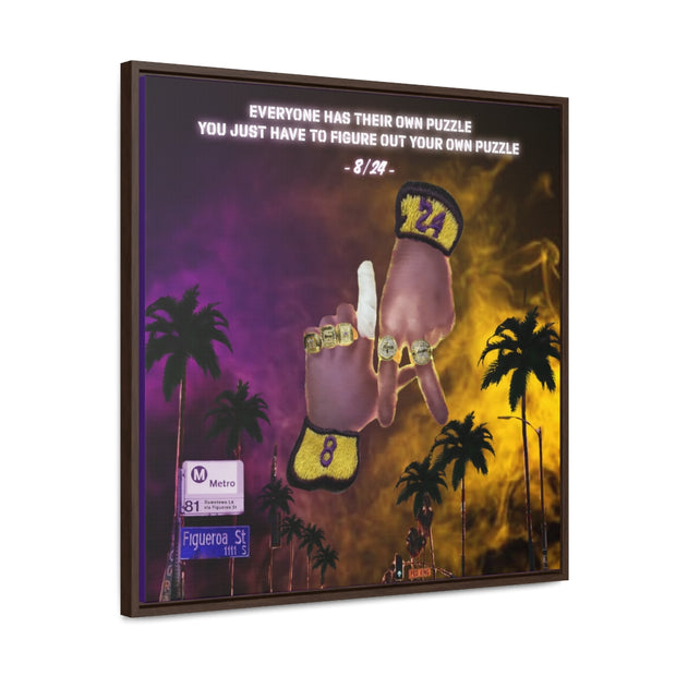 24/8 Mentality. Gallery Canvas Wraps, Square Frame