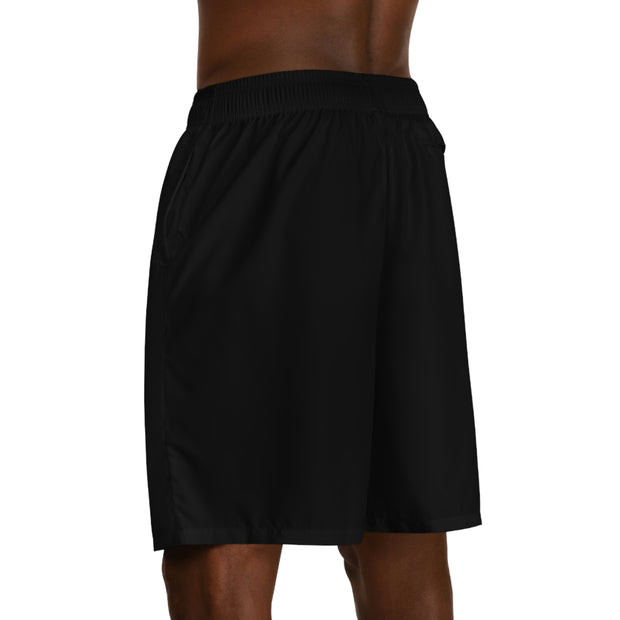 GLOBAL UTOPIA BLACK: Jogger Shorts (AOP)