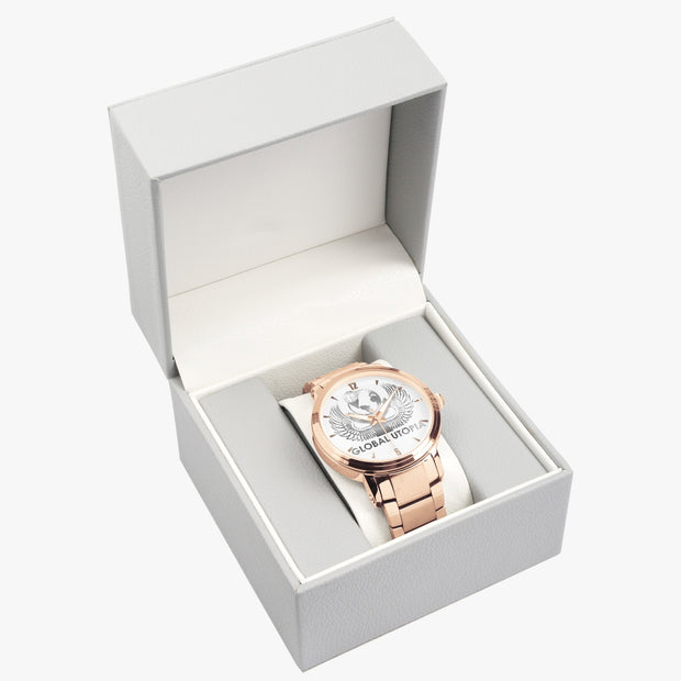 GLOBAL UTOPIA PRESIDENTIAL: 213. New Steel Strap Automatic Watch (With Indicators)