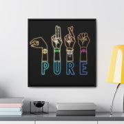 Pure: Gallery Canvas Wraps, Square Frame