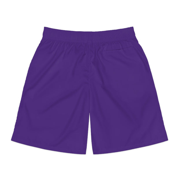 PURPLE GLOBAL UTOPIA LOGO: Jogger Shorts (AOP)