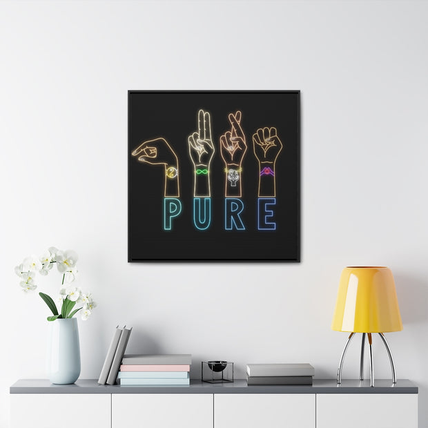 Pure: Gallery Canvas Wraps, Square Frame