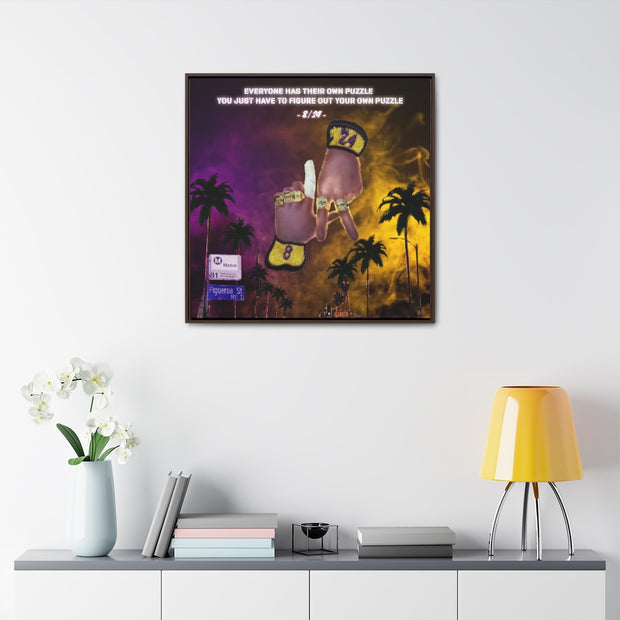 24/8 Mentality. Gallery Canvas Wraps, Square Frame