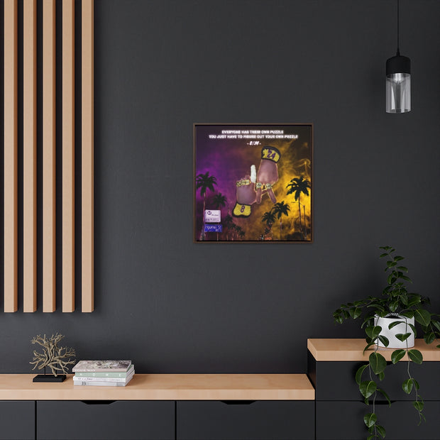 24/8 Mentality. Gallery Canvas Wraps, Square Frame