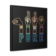 Pure: Gallery Canvas Wraps, Square Frame