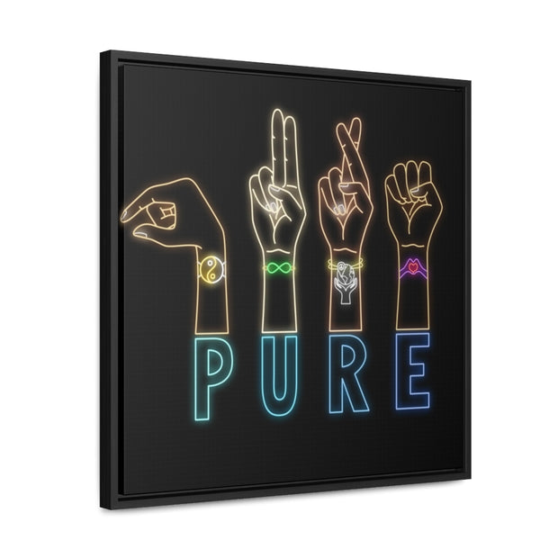 Pure: Gallery Canvas Wraps, Square Frame