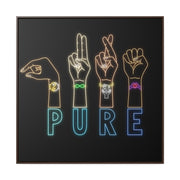 Pure: Gallery Canvas Wraps, Square Frame