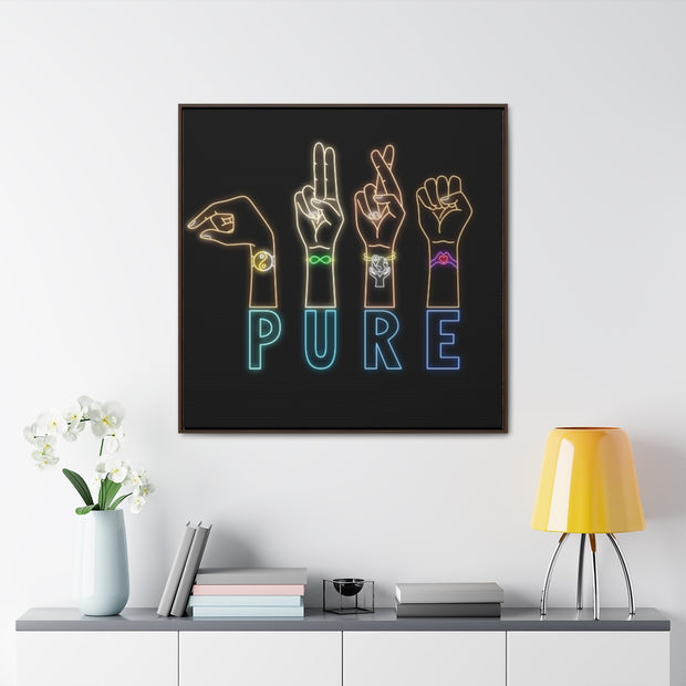Pure: Gallery Canvas Wraps, Square Frame
