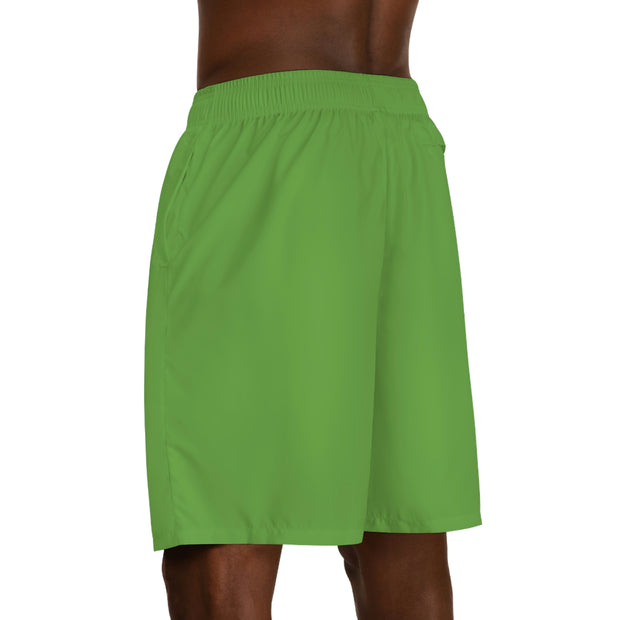 GLOBAL UTOPIA GREEN: Men's Jogger Shorts (AOP)